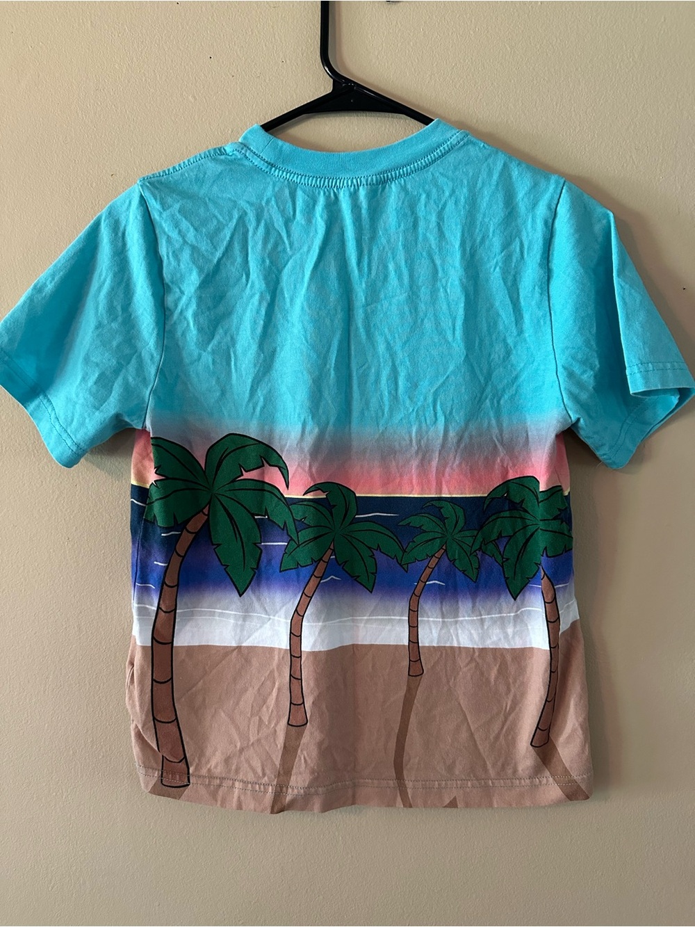 NWOT Walt Disney World Parks Kids Sunset Mickey Beach Tee, Sz XL 14 - Picture 2 of 3